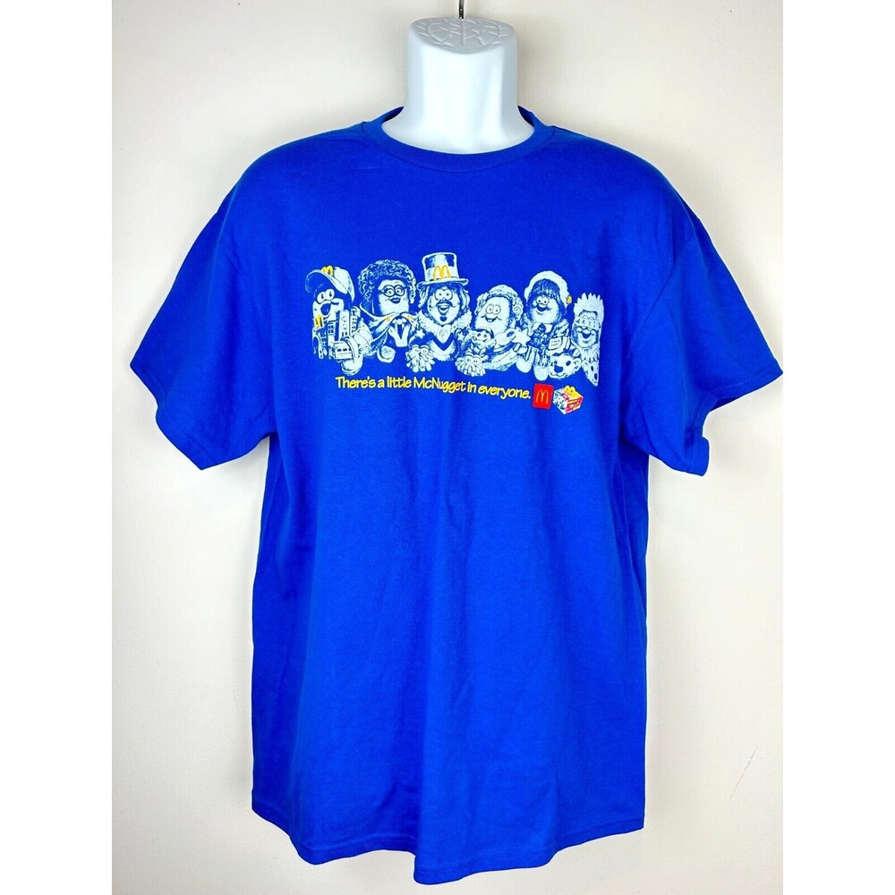 Limited Edition 2023 McDonald's Kerwin Frost McNugget Buddies Blue TShirt Large - Picture 5 of 8